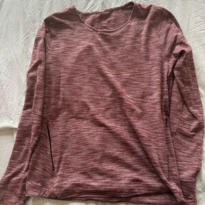 lululemon burgendy top size 6